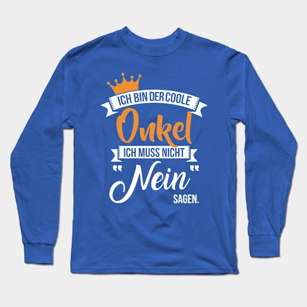 Ich bin der coole onkel Long Sleeve T-Shirt by nektarinchen